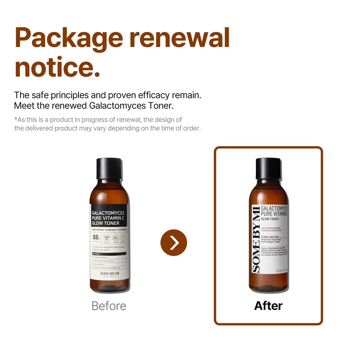 SOME BY MI Galactomyces Pure Vitamin C Glow Toner - 6.76Oz, 200ml - Korean Daily Vitamin C Face