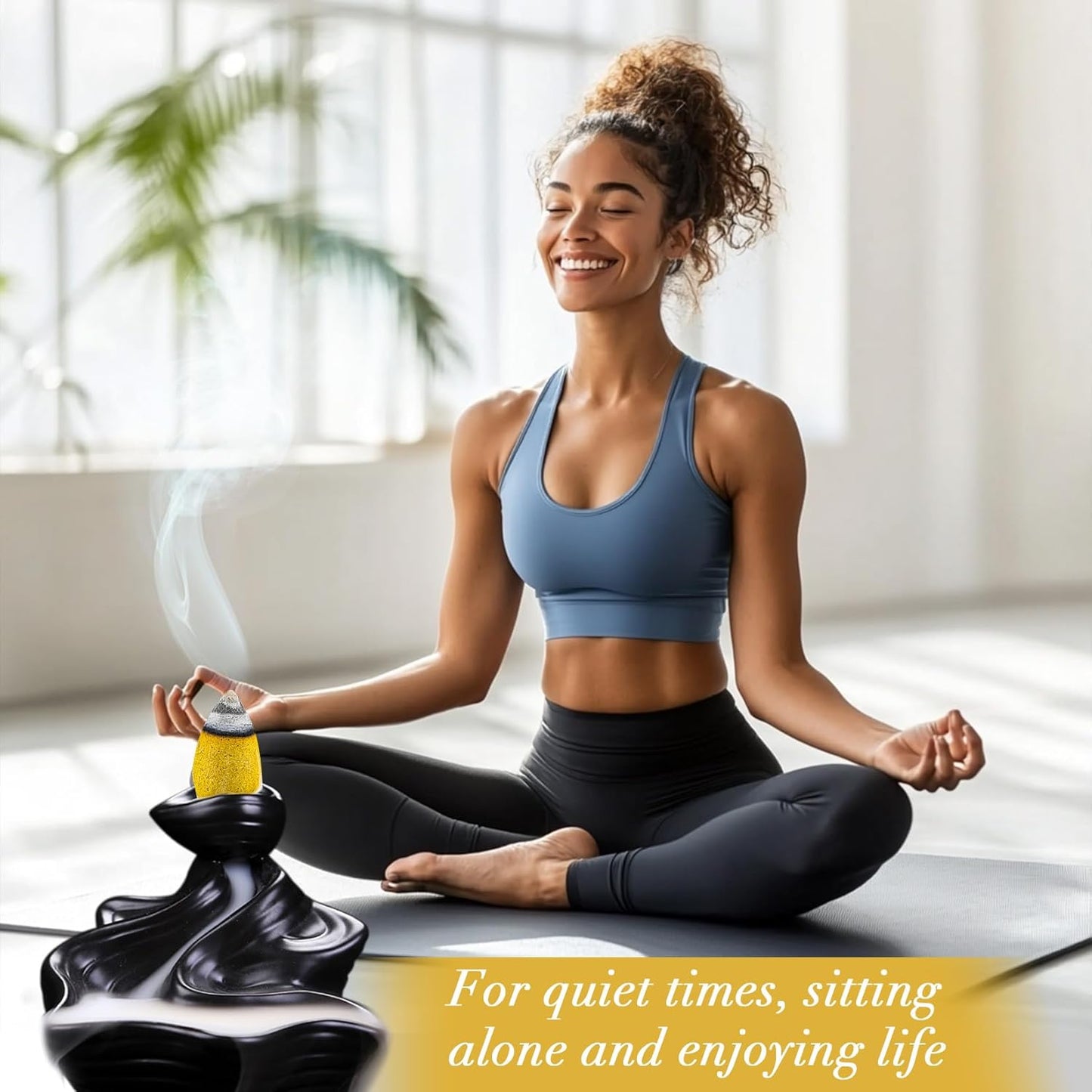 Sukh Backflow Incense Cones for Waterfall - 108 PCS Waterfall Scented Cone Bulk Aromatic Smoke Fountain for Aromatherapy Yoga Relaxation Home Decor(Jasmine Scents)