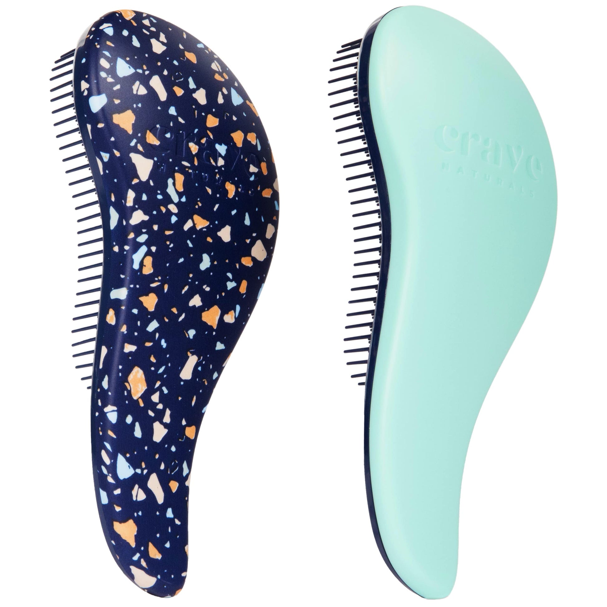 Crave Naturals Glide Thru Detangling Hair Brushes for Women - Detangler Brush for Curly or