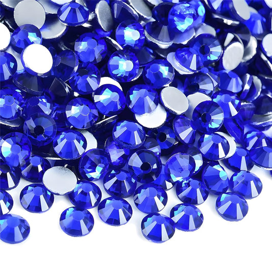 Flatback Rhinestones Round Gems for Nails Art and Crafts 2000Pcs SS16 4mm Glitter Crystals Stone