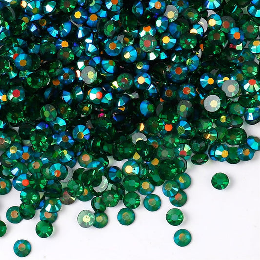 500 Pieces SS30 6mm Flatback Rhinestones AB Clear Round Gems Crystals for Nail Art DIY Crafts