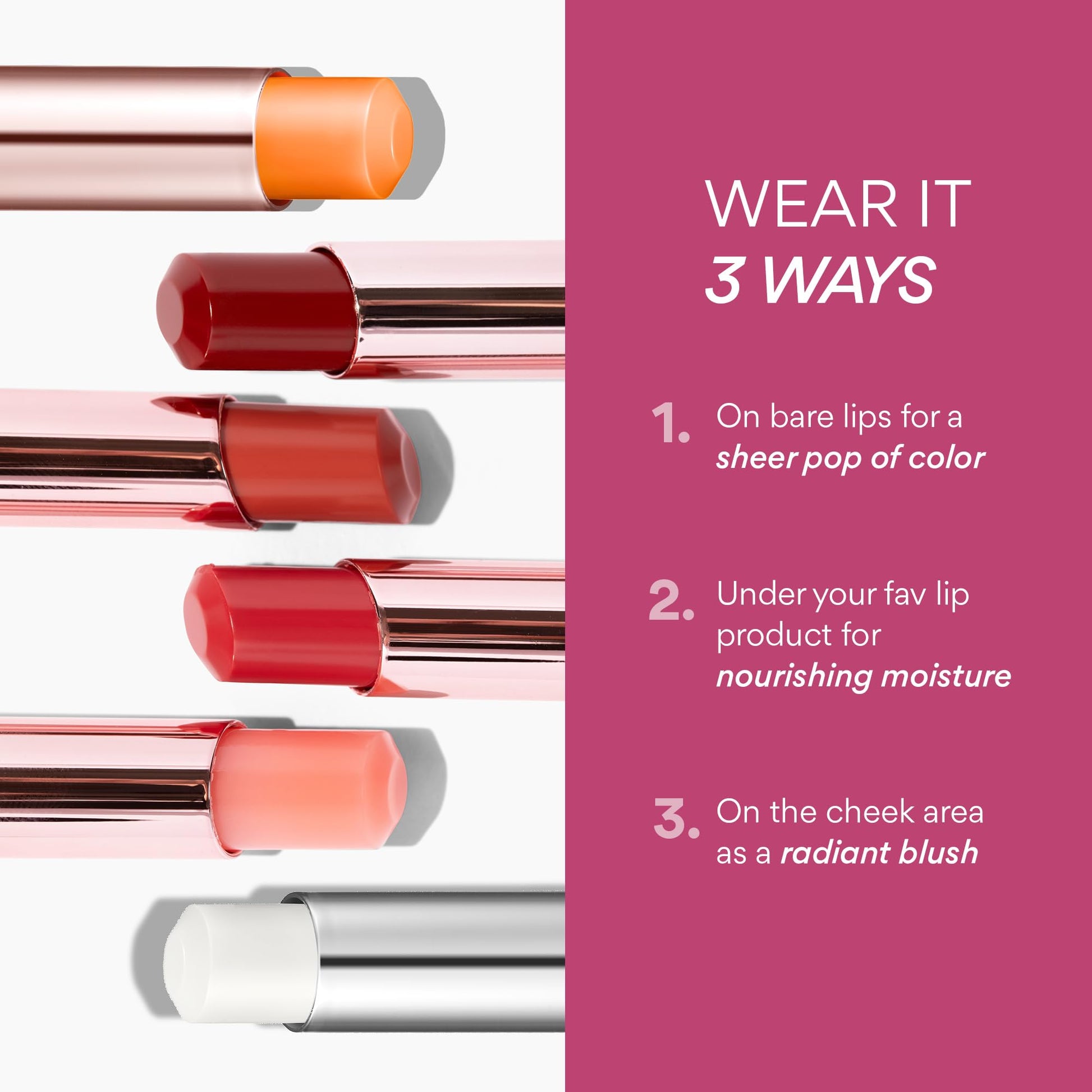 innisfree Tint + Nourish Set | Dewy Tint Lip Balm with Shea Butter | Korean Lip Balm Set with
