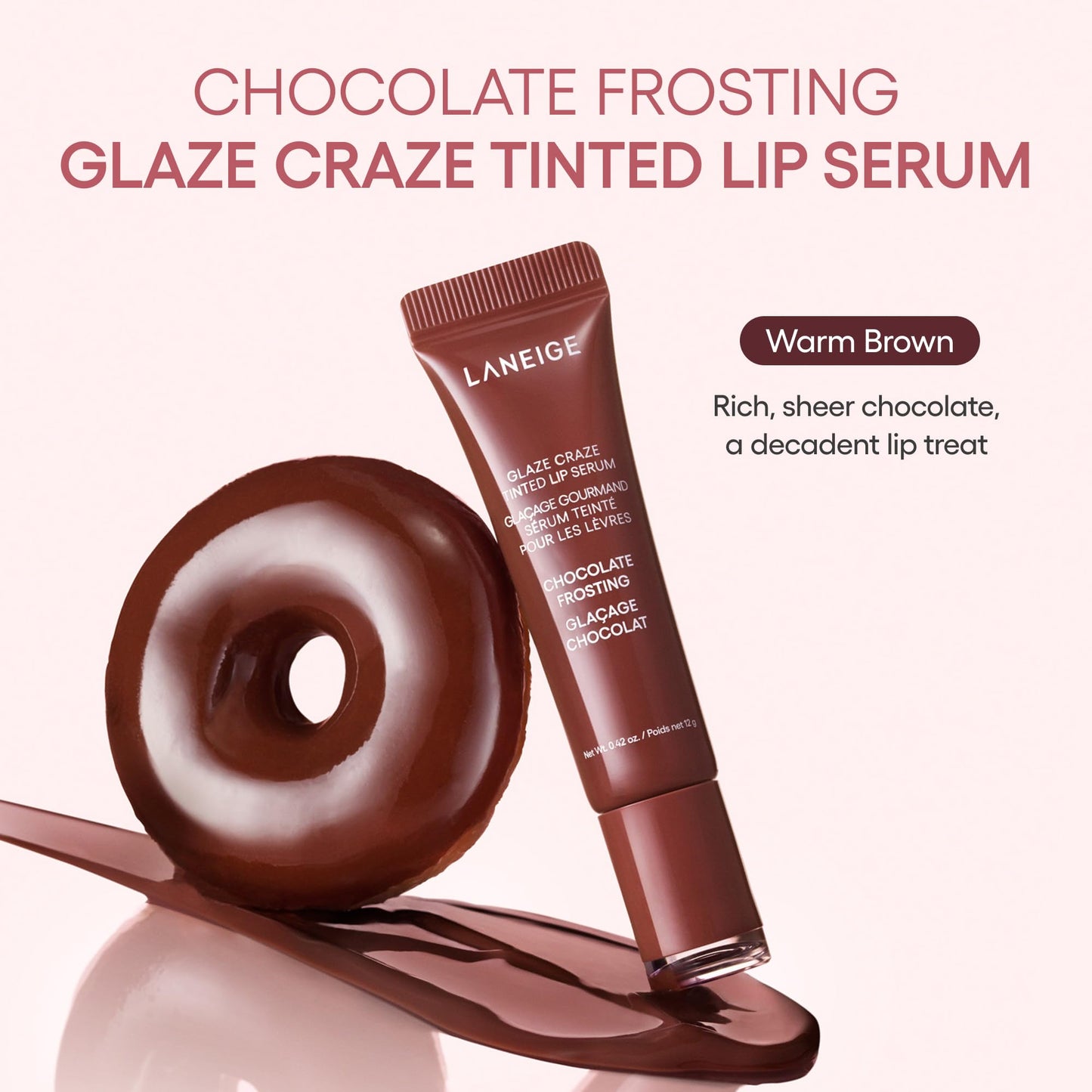 LANEIGE Glaze Craze Tinted Lip Serum: Hydrating, Lip Barrier-Boosting, Softening Lip Serum