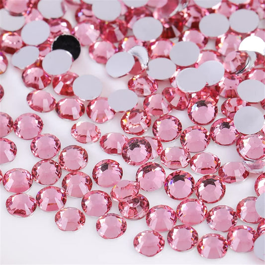 500 Pieces SS30 6mm Flatback Rhinestones Clear Glass Round Gems Crystals for Nail Art DIY Crafts