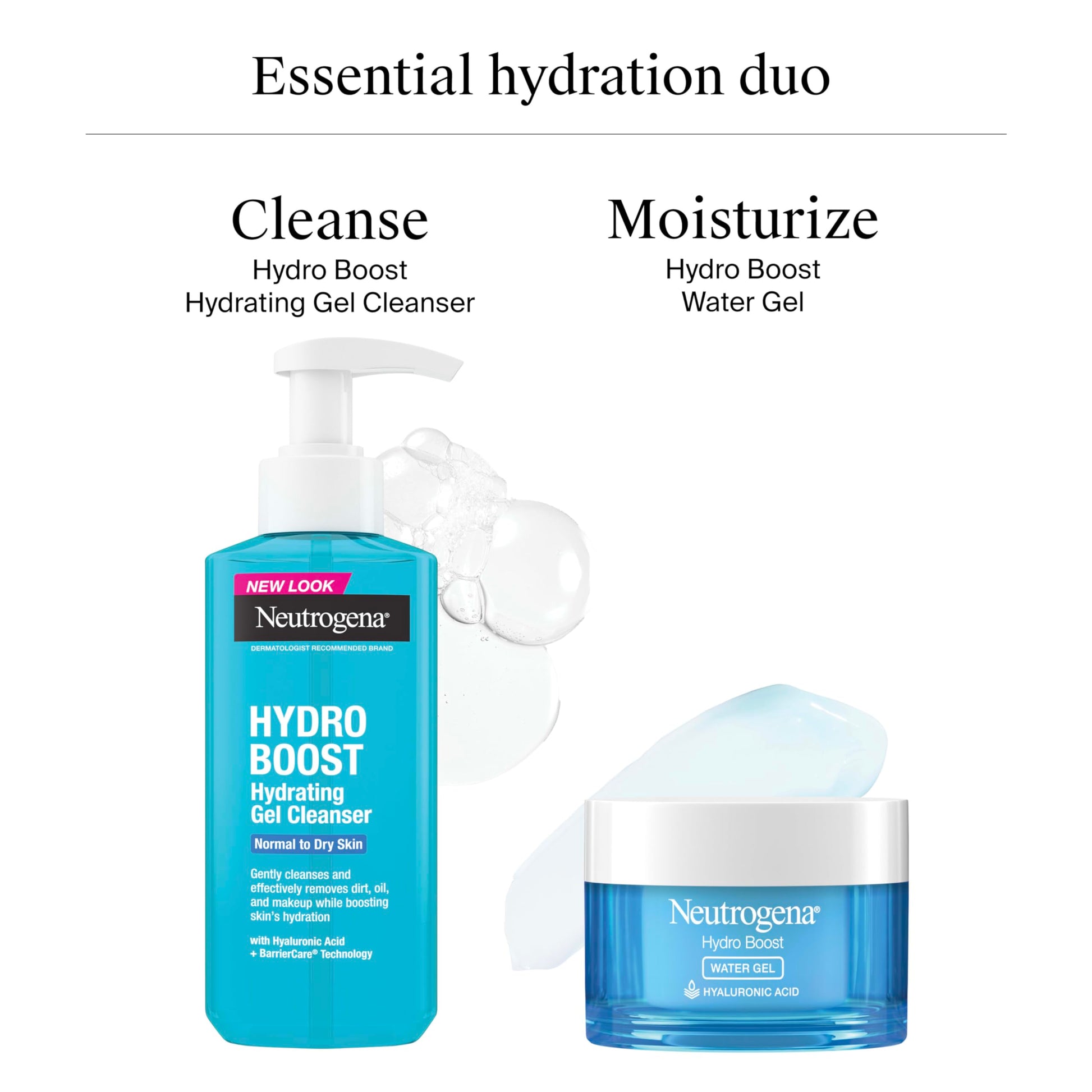 Neutrogena Hydro Boost Water Gel, 24 Hr Hydration for Normal/Oily Skin, Signature Fragrance, Face