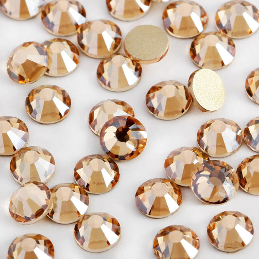 400 PCS SS30 Flatback Rhinestones,12-Facet Diamond-Cut Glass Gems for Nail Art,Clothing,DIY