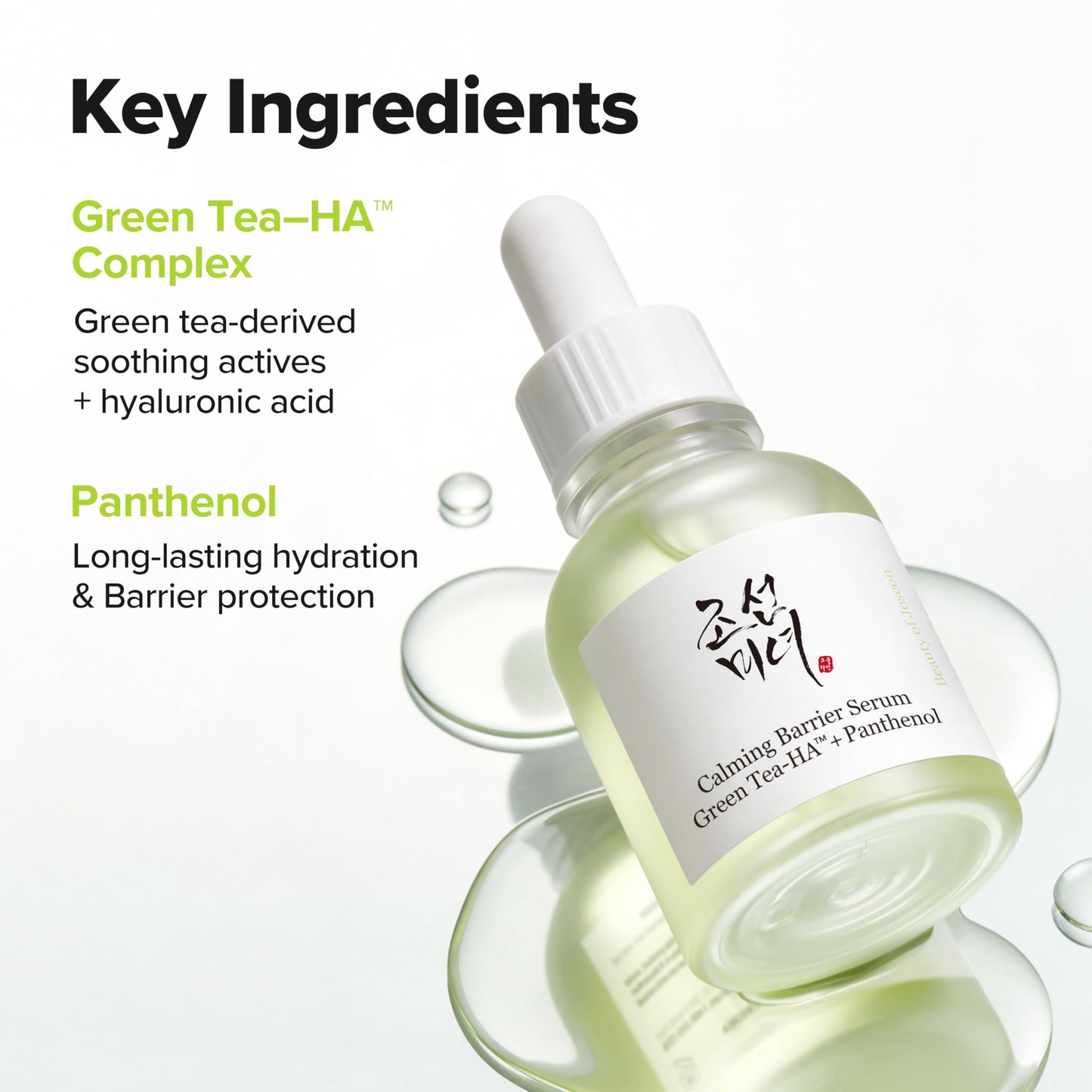 Beauty of Joseon Calming Barrier Serum Green Tea-HA™ + Pathenol | Daily Korean Skincare for Dry and