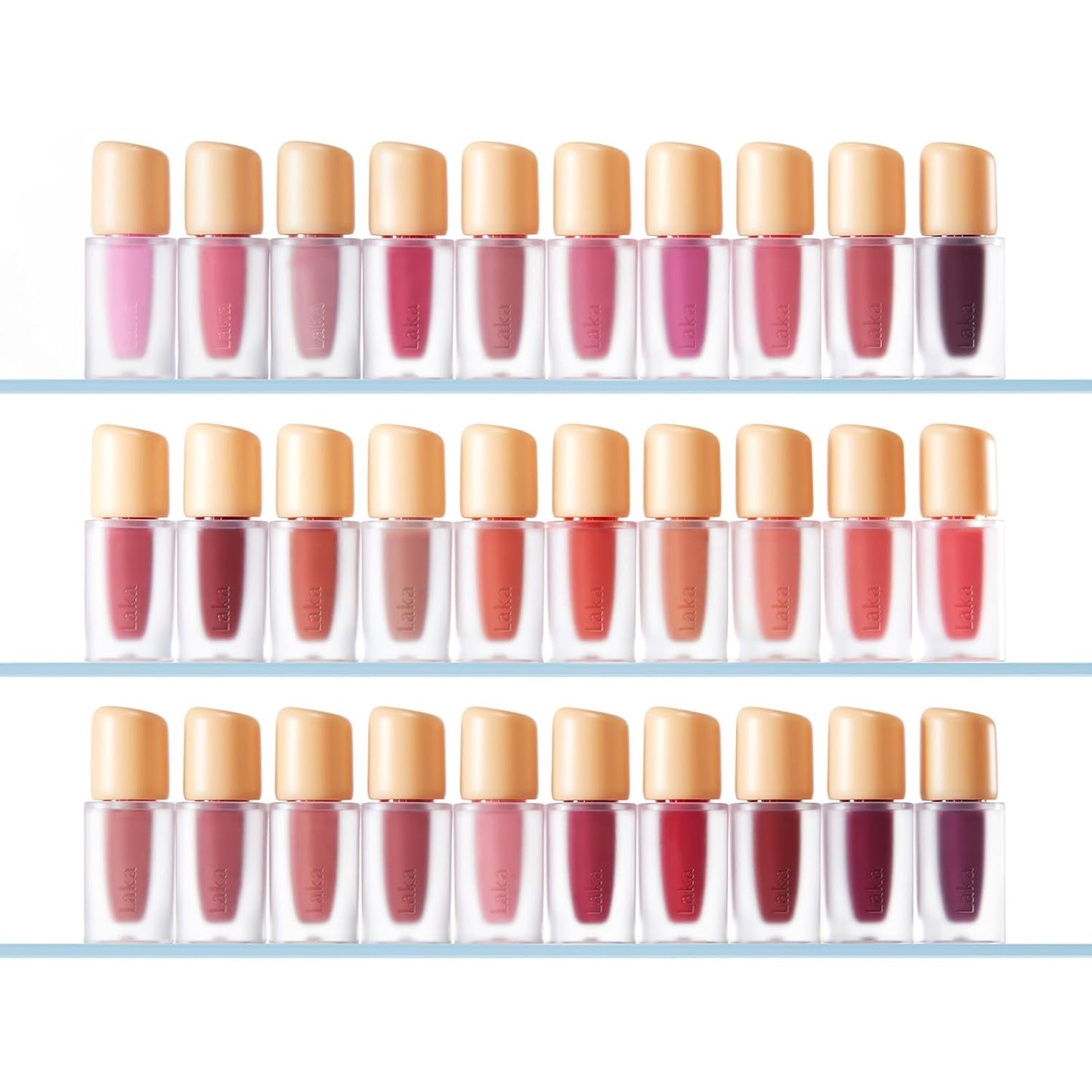 Laka Fruity Glam Lip Tint Mini, Glowing Lip Stain with Wide Color Spectrum, Hydrating & Lightweight Texture, Long-Lasting Bold Stain, Non-Sticky, Vegan, K-Beauty (#103 Humming)