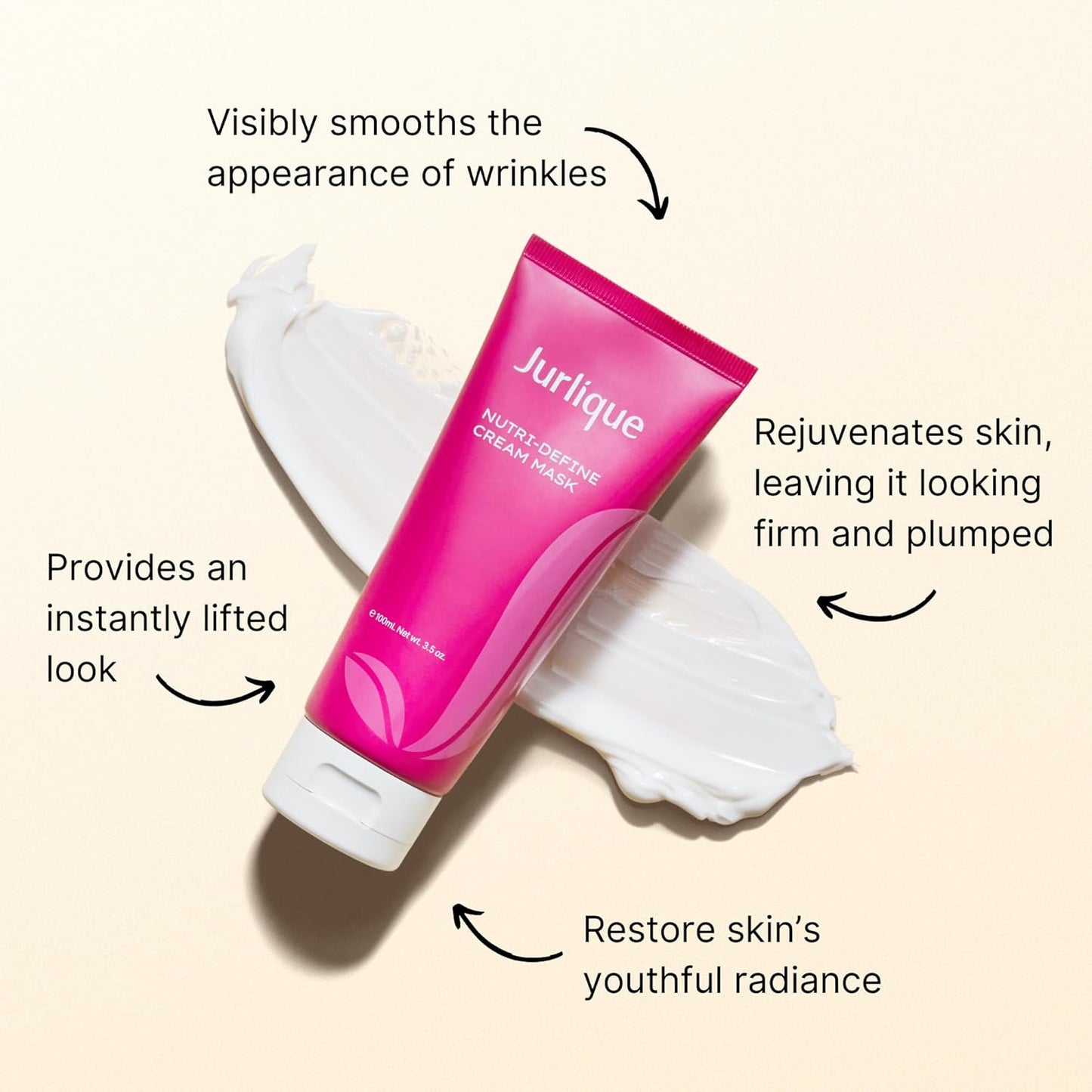 Jurlique. Nutri-Define Cream Mask 100ml | Hydrating Face Mask | For All Skin Types Including Dry, Oily & Sensitive Skin| Beauty Skincare Products for Women/Men | Australian Made