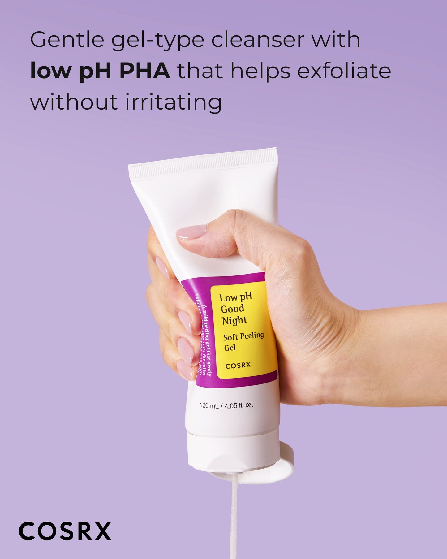 COSRX Low pH Soft Peeling Gel, Korean Gentle Face Scrub, 4.05 fl oz