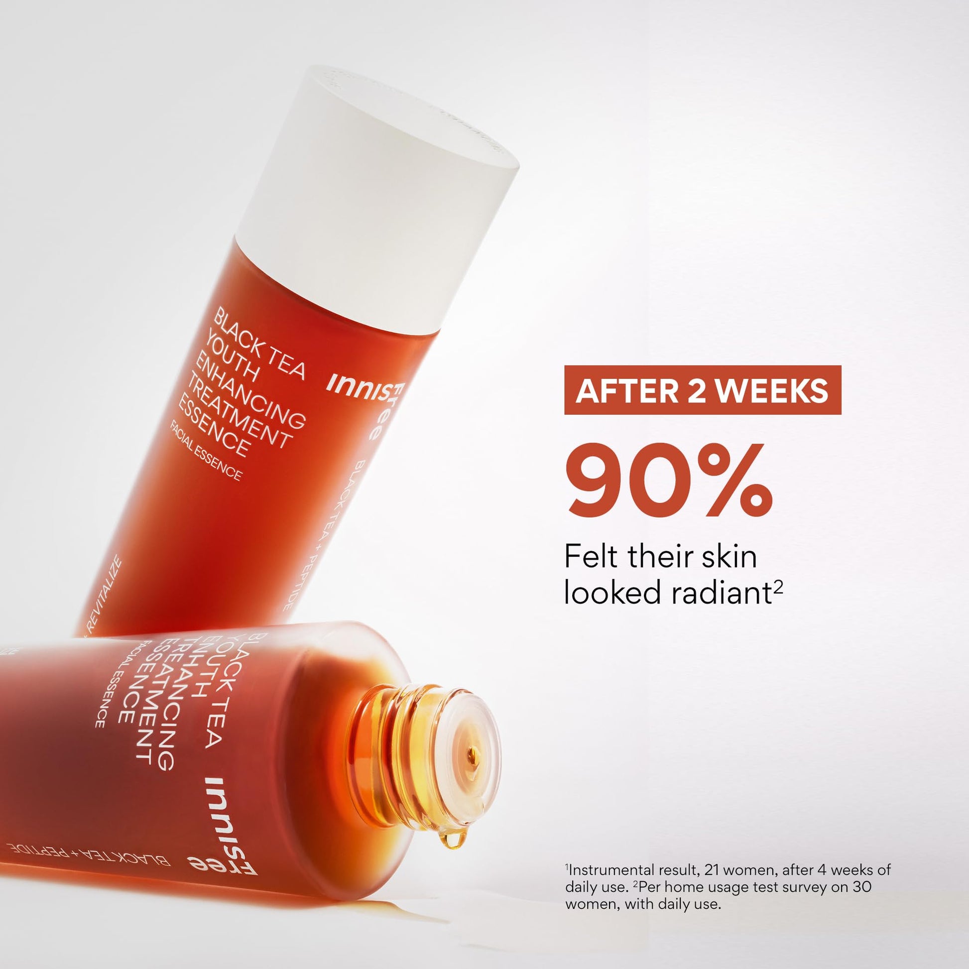 innisfree Black Tea Youth Essence | Korean Anti-Aging Treatment with Niacinamide and Hyaluronic