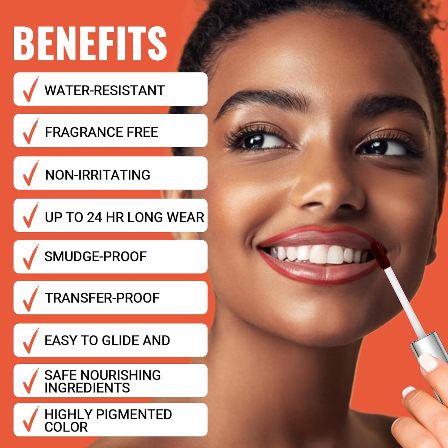 2pcs Lip Stain Peel Off - Lip Liner Stain Long Lasting Waterproof,2-in-1 Lip Liner with Tweezer Nude Matte,Non-Stick Cup,Highly Pigmented，Natural Finish,Stay On All Day,Perfect for Gift (Nude+Mauve)