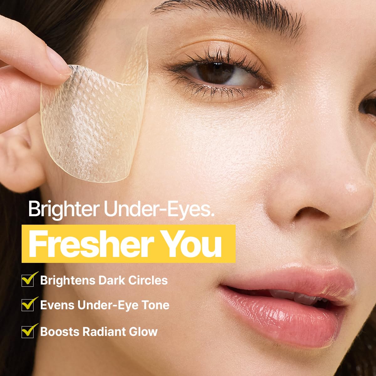 GOODAL Green Tangerine Vitamin C Eye Patches ALPHA – 25% Thicker Hydrogel Under Eye Patches for