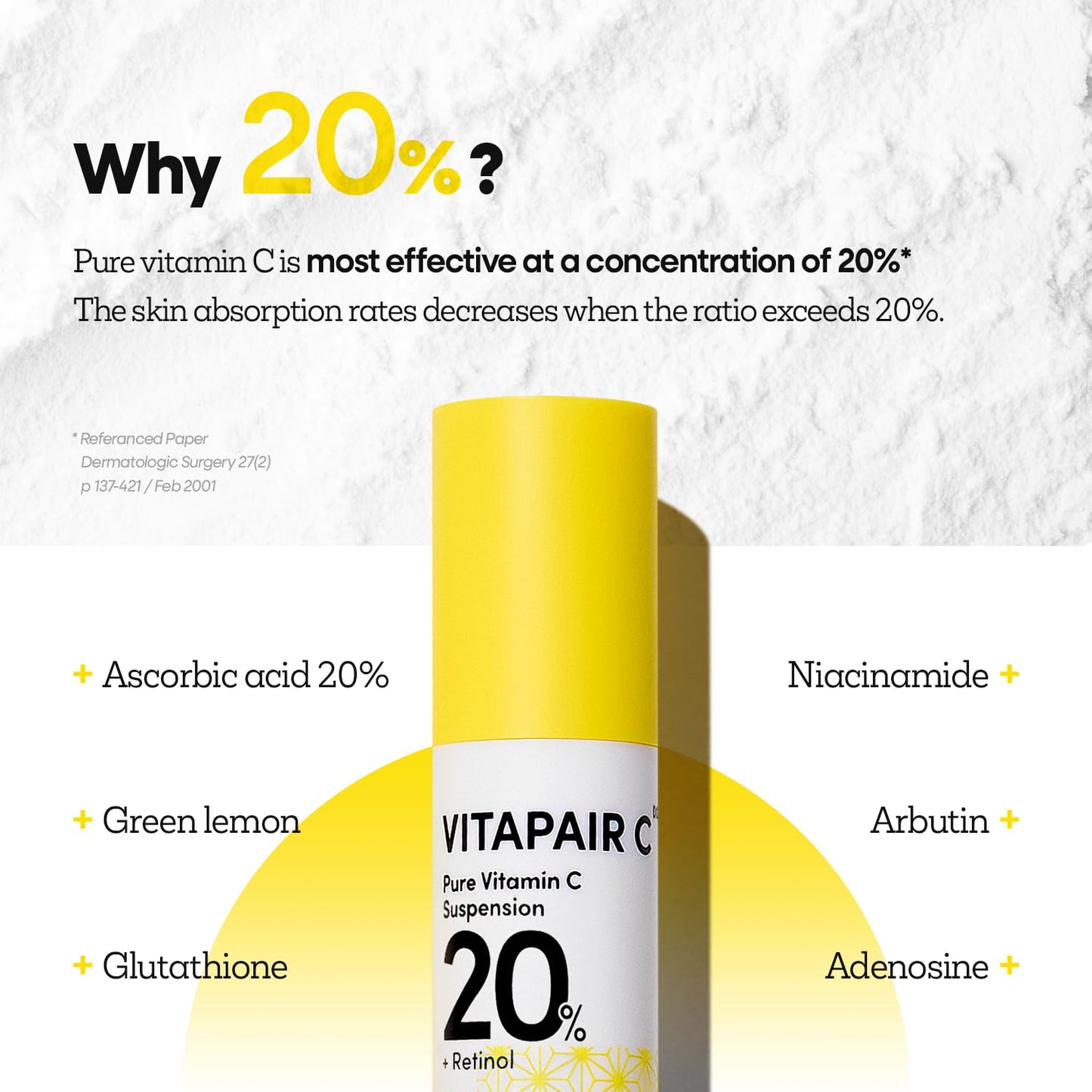 Nature Republic Vitapair C Glow Reveal Ampoule | Dark Spot Serum with Niacinamide, for Radiance &