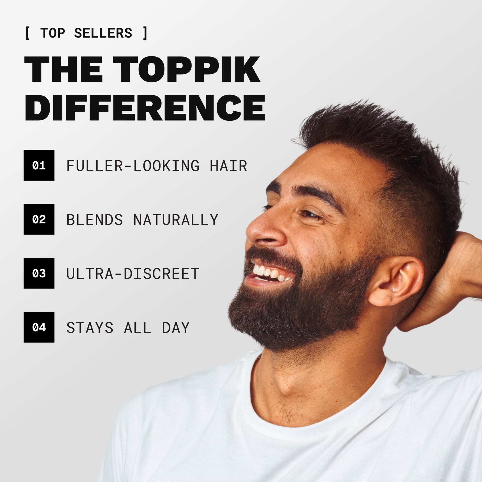 Toppik Hair Building Fibers, Gray, 12g Fill In Fine or Thinning Hair, Instantly Thicker, Fuller