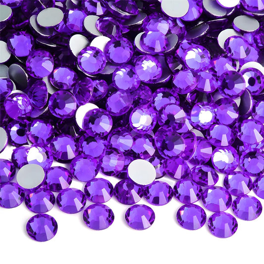 Flatback Rhinestones Round Gems for Nails Art and Crafts 620Pcs SS30 6mm Glitter Crystals Stone DIY