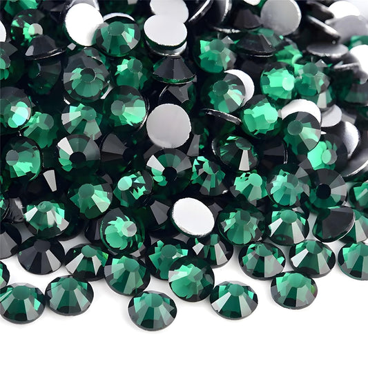 Flatback Rhinestones Round Gems for Nails Art and Crafts 4000Pcs SS12 3mm Glitter Crystals Stone