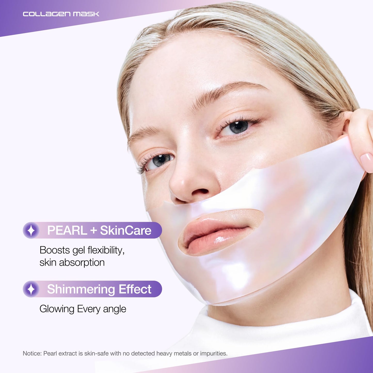 ANUA Vita Collagen Mask, Hydrogel Face Mask for Cooling & Skin Firmness, Dullness Care with Vitamin