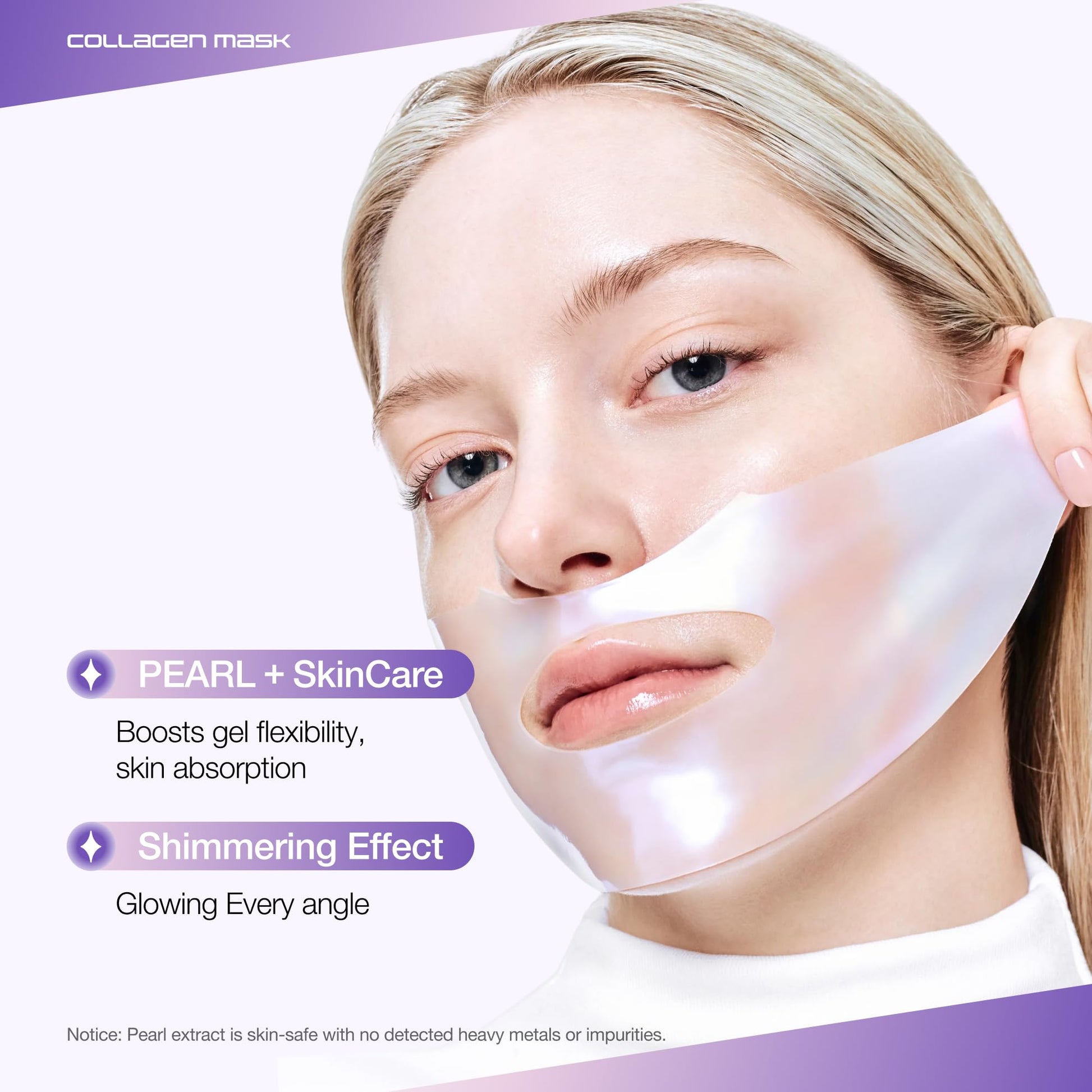 ANUA Vita Collagen Mask, Hydrogel Face Mask for Cooling & Skin Firmness, Dullness Care with Vitamin