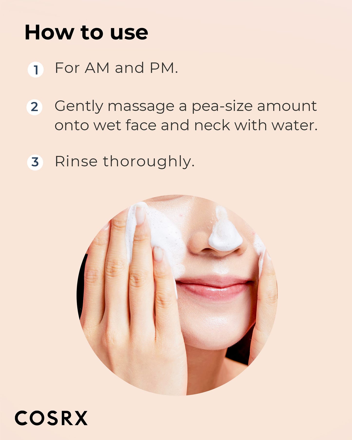 COSRX Acne Calming Foam Cleanser with Salicylic Acid, 5.07 fl.oz
