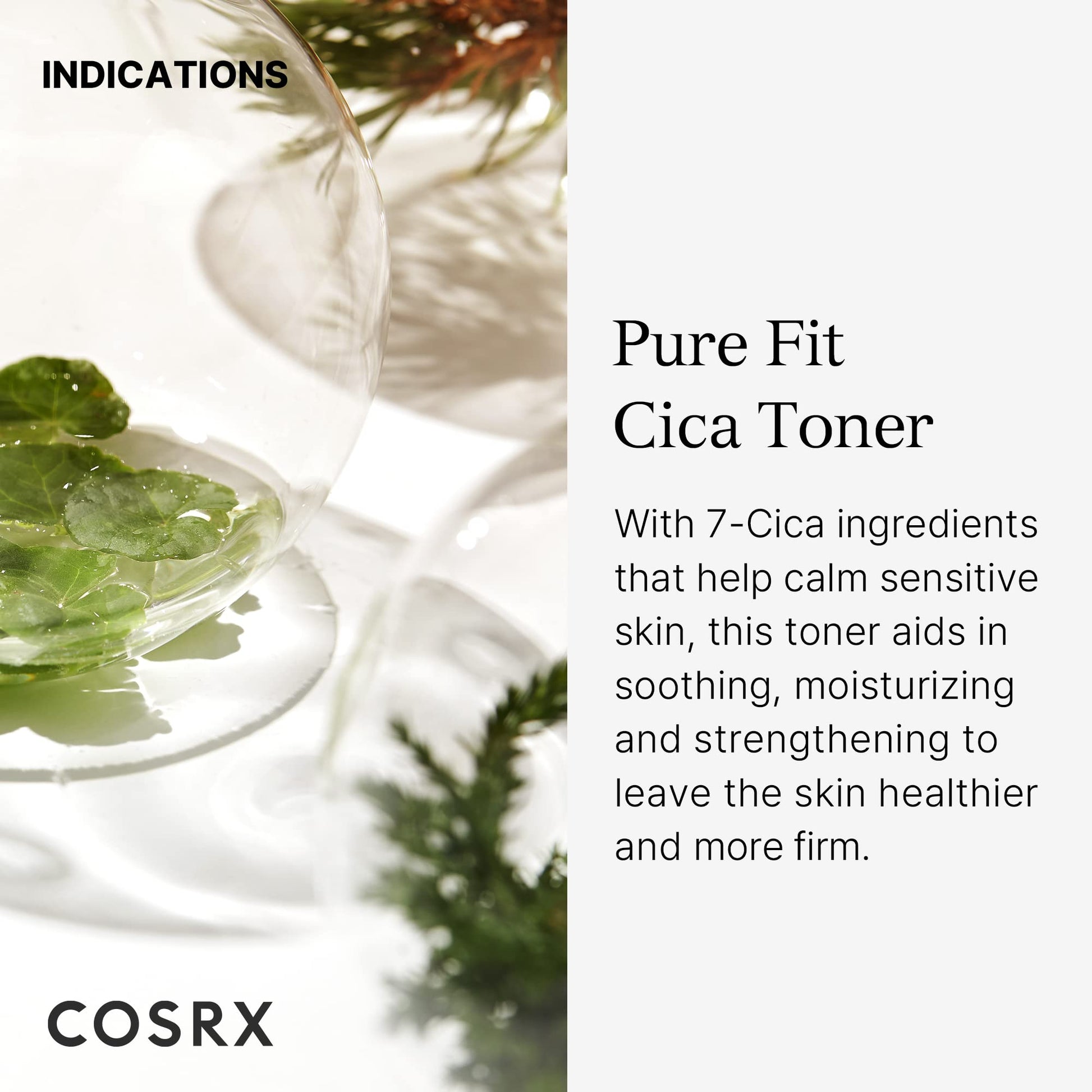 COSRX Pure Fit CICA Soothing Toner for Sensitive Skin, 5.07 fl.oz