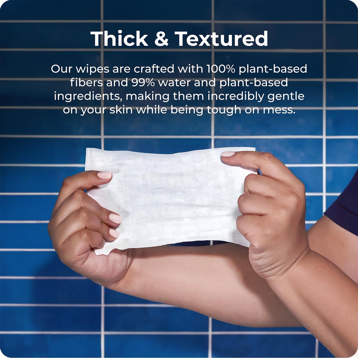 Squatty Potty Flushable Wipes - 3 Pack (150 Total Wipes) - 99% Water & Plant-Based - Green Tea, Cucumber & Aloe Spa Scent - pH Balanced - Septic Safe Adult Wet Wipes