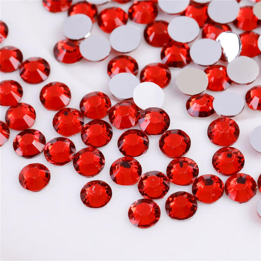 500 Pieces SS30 6mm Flatback Rhinestones Clear Glass Round Gems Crystals for Nail Art DIY Crafts