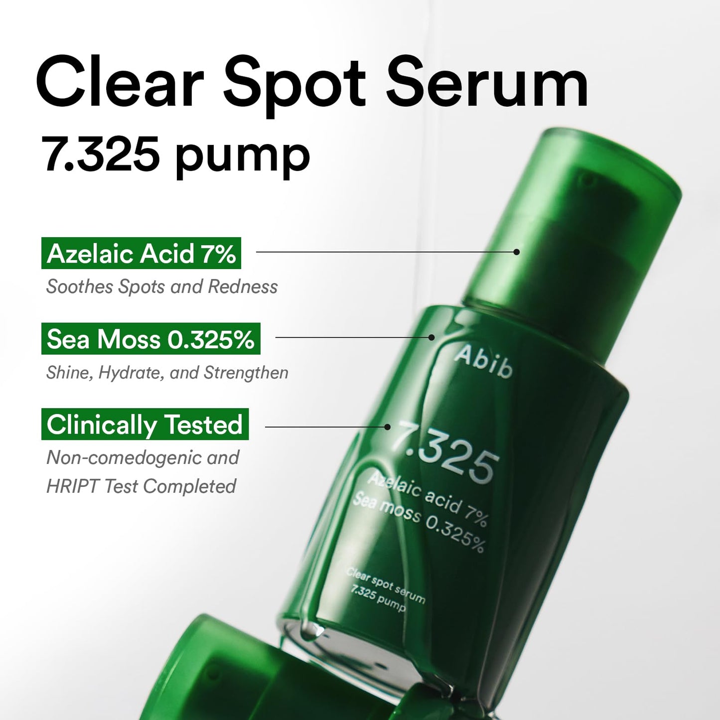 Abib Clear Spot Serum 7.325 pump | Azelaic Acid Serum for Blemish-Prone Skin, 1.01 fl oz, Korean