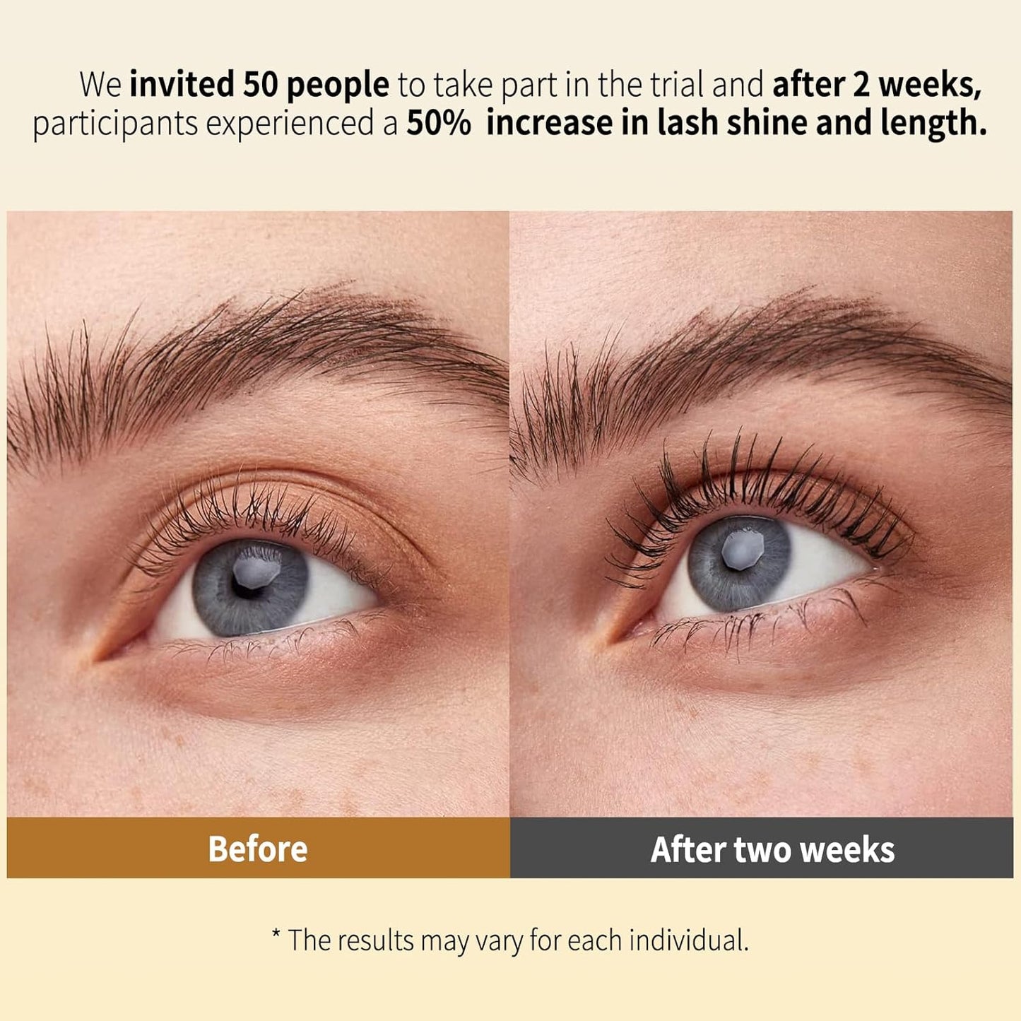 Eyelash Growth Serum for Thicker, Longer, Natural Lashes – Grow Luscious, Natural Lashes with Advanced Enhancer | Vegan & Cruelty-Free Treatment