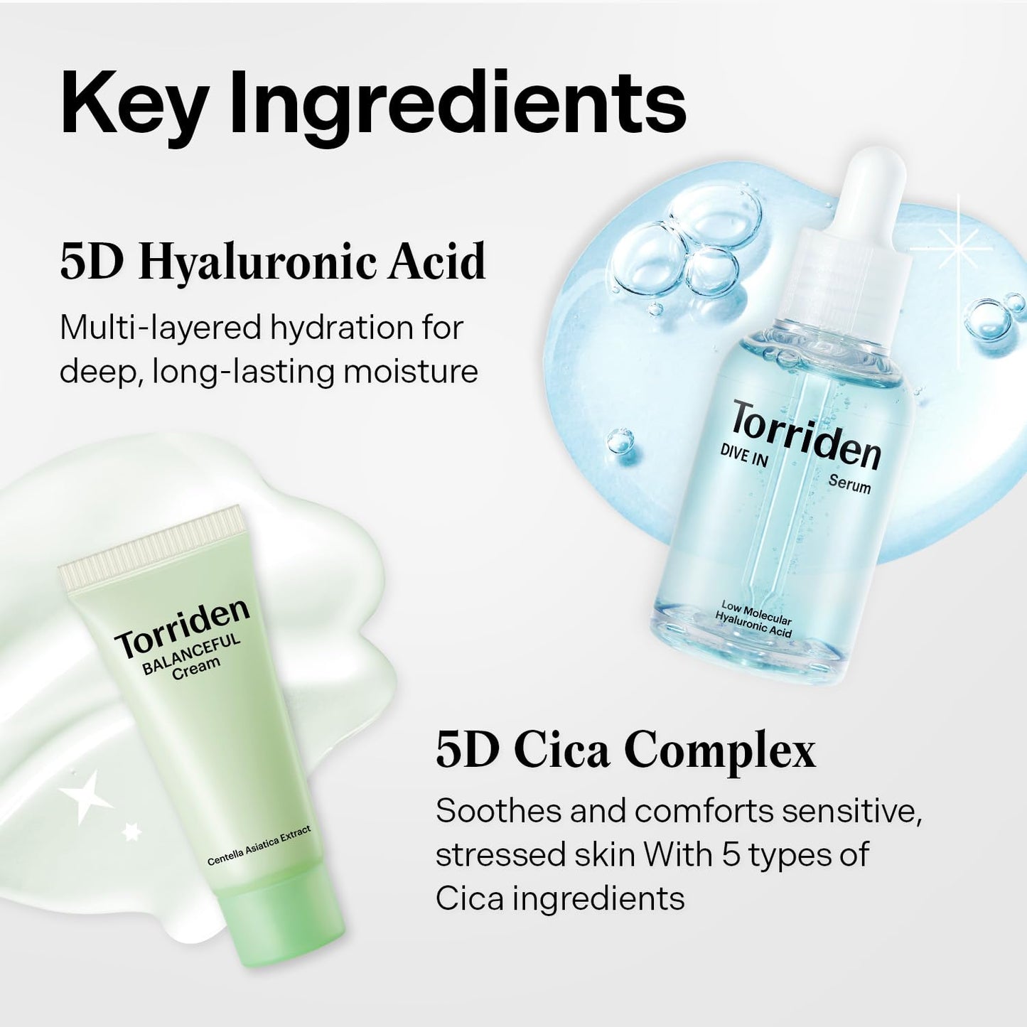 Torriden Holiday Wonder Pop Duo Gift Set (Green) | DIVE IN Hyaluronic Serum + BALANCEFUL Cica Cream