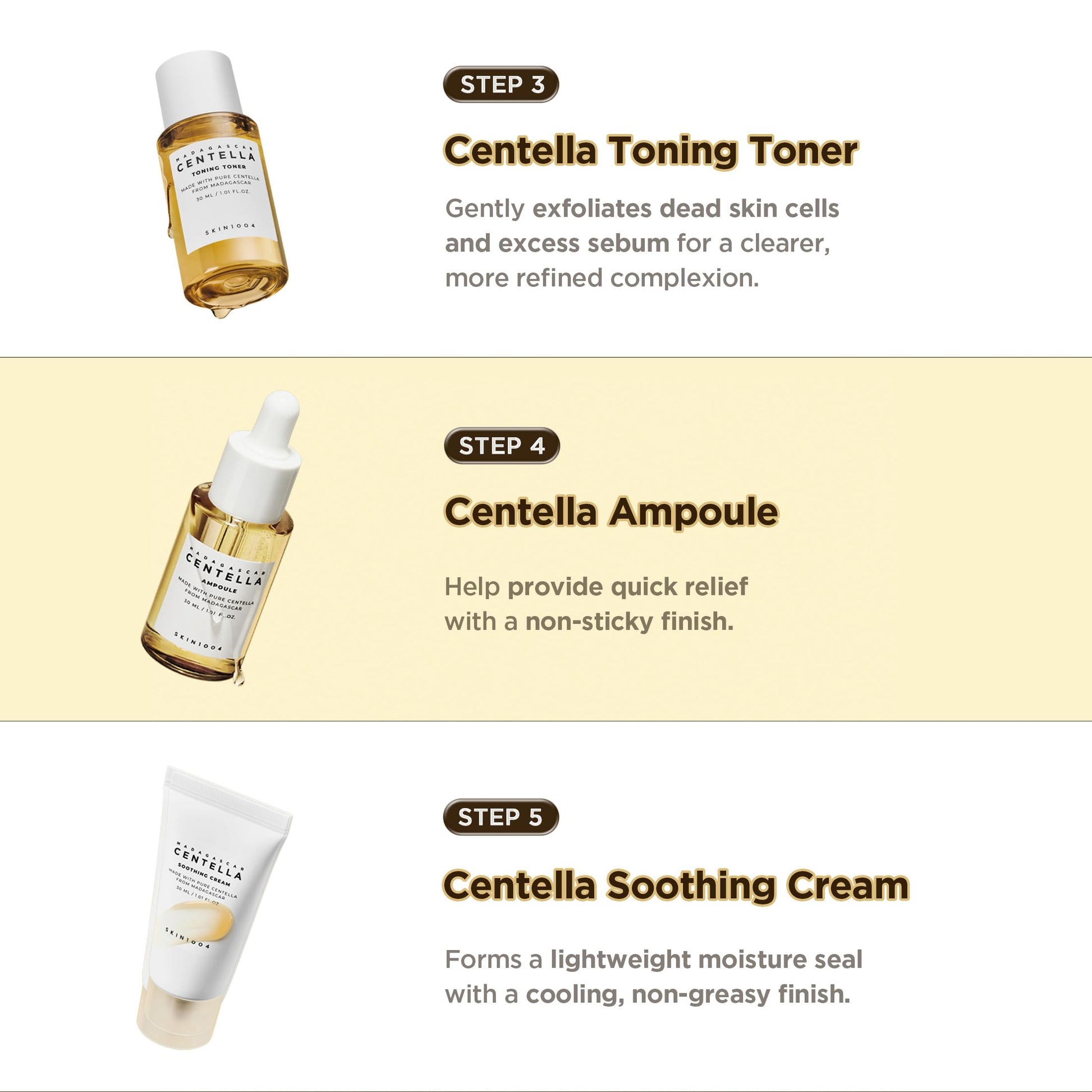SKIN1004 Centella Travel Kit, Korean Skin Care Set of 5, Travel Size