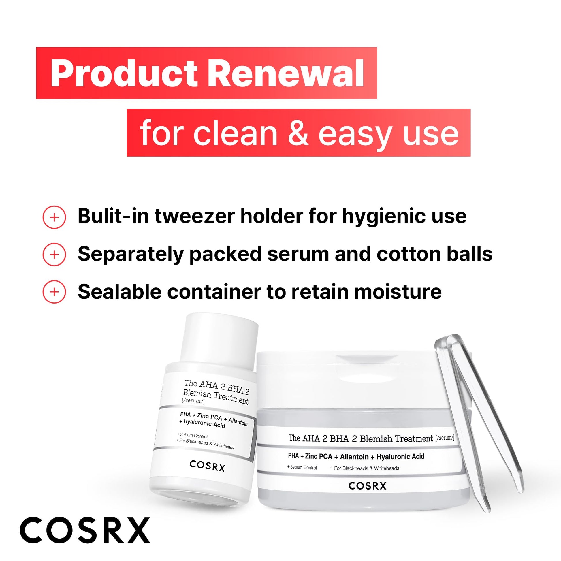 COSRX AHA 2% BHA 2% Blemish Treatment Serum, Quick & Easy Spot Care (50g)
