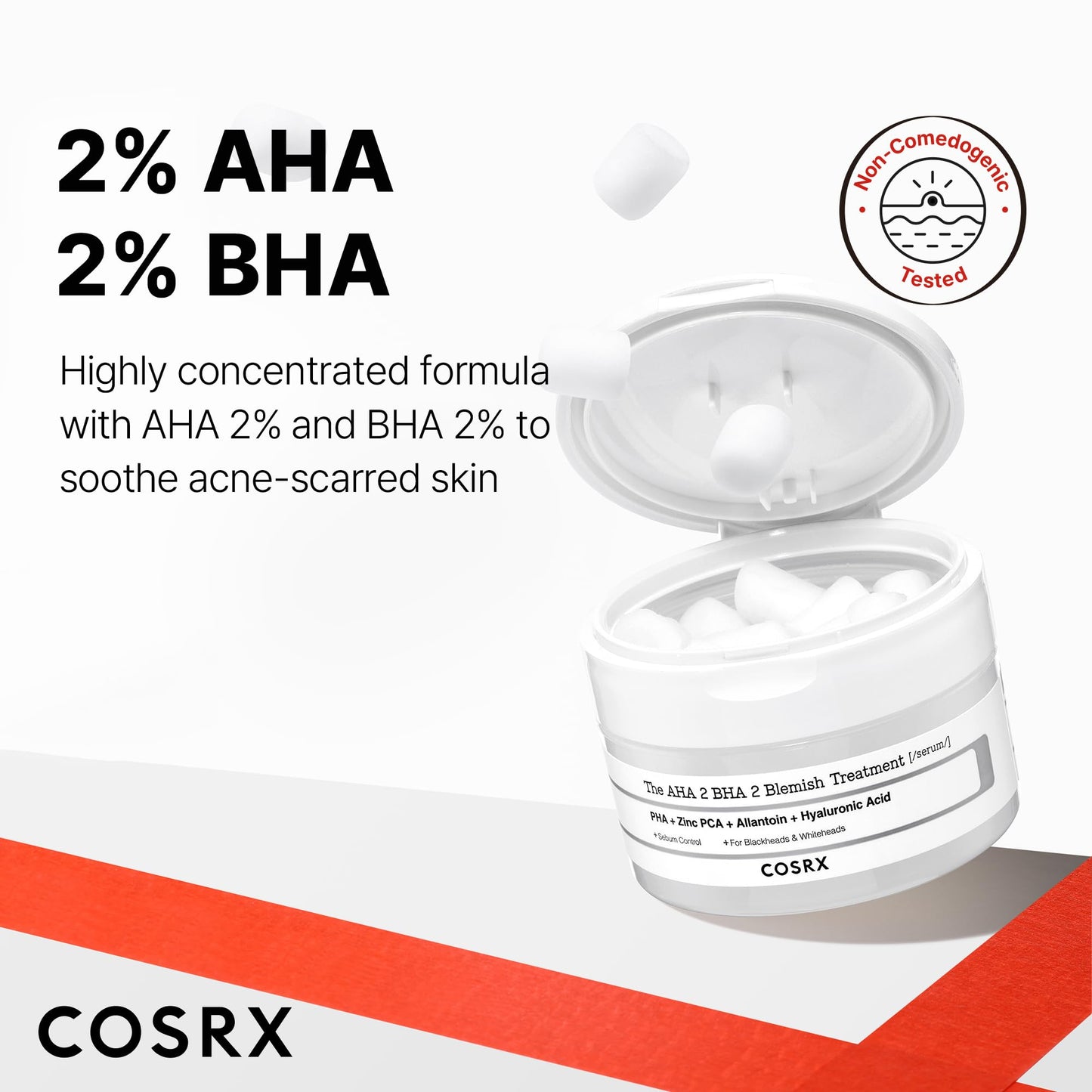COSRX AHA 2% BHA 2% Blemish Treatment Serum, Quick & Easy Spot Care (50g)