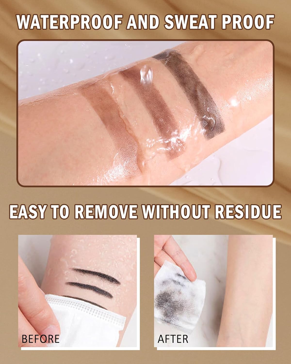 Eyebrow Powder Makeup Kit-3 Colors Eye Brow Tinting Powder Palette for Women Eyebrows Long-Lasting Waterproof, Dark Grey Black Brown Brow Filler, Enhance & Define Brows, With Mirror, Brow Tool -Set 02