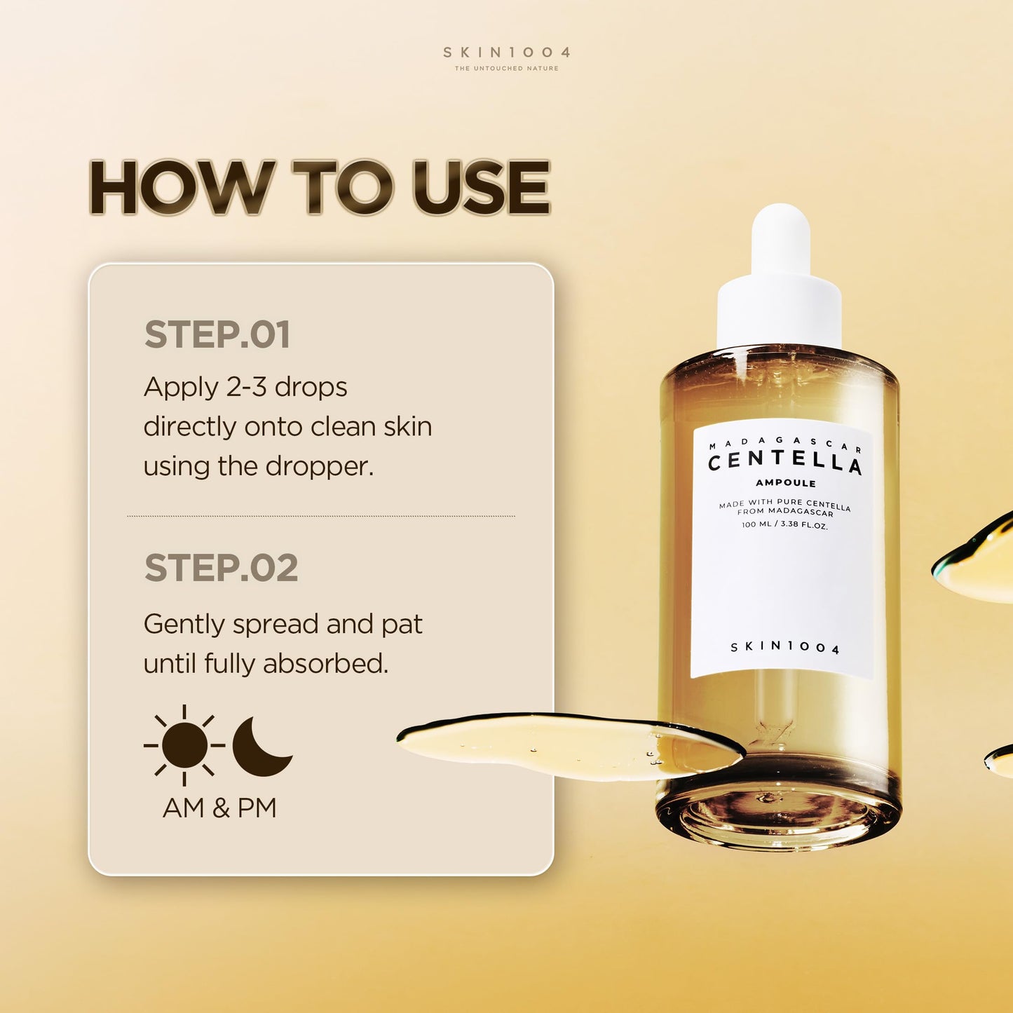 SKIN1004 Madagascar Centella Ampoule 1.01 fl.oz, 30ml, Korean Face Serum with Centella Asiatica for