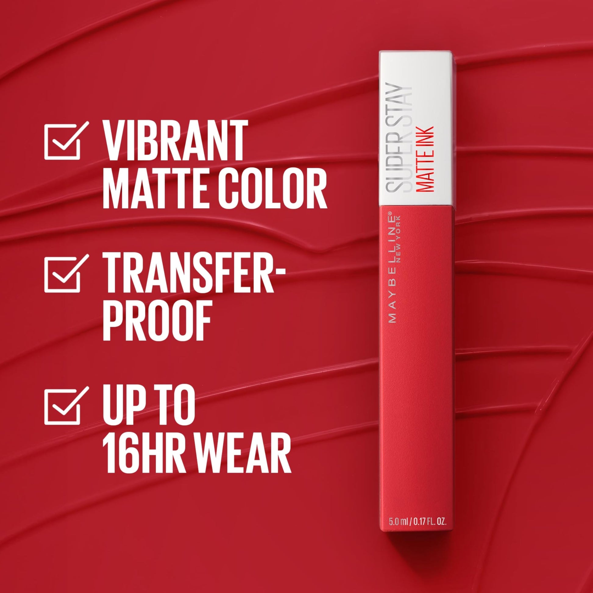 Maybelline Super Stay Matte Ink Liquid Lipstick Makeup, Long Lasting High Impact Color, Up to 16H