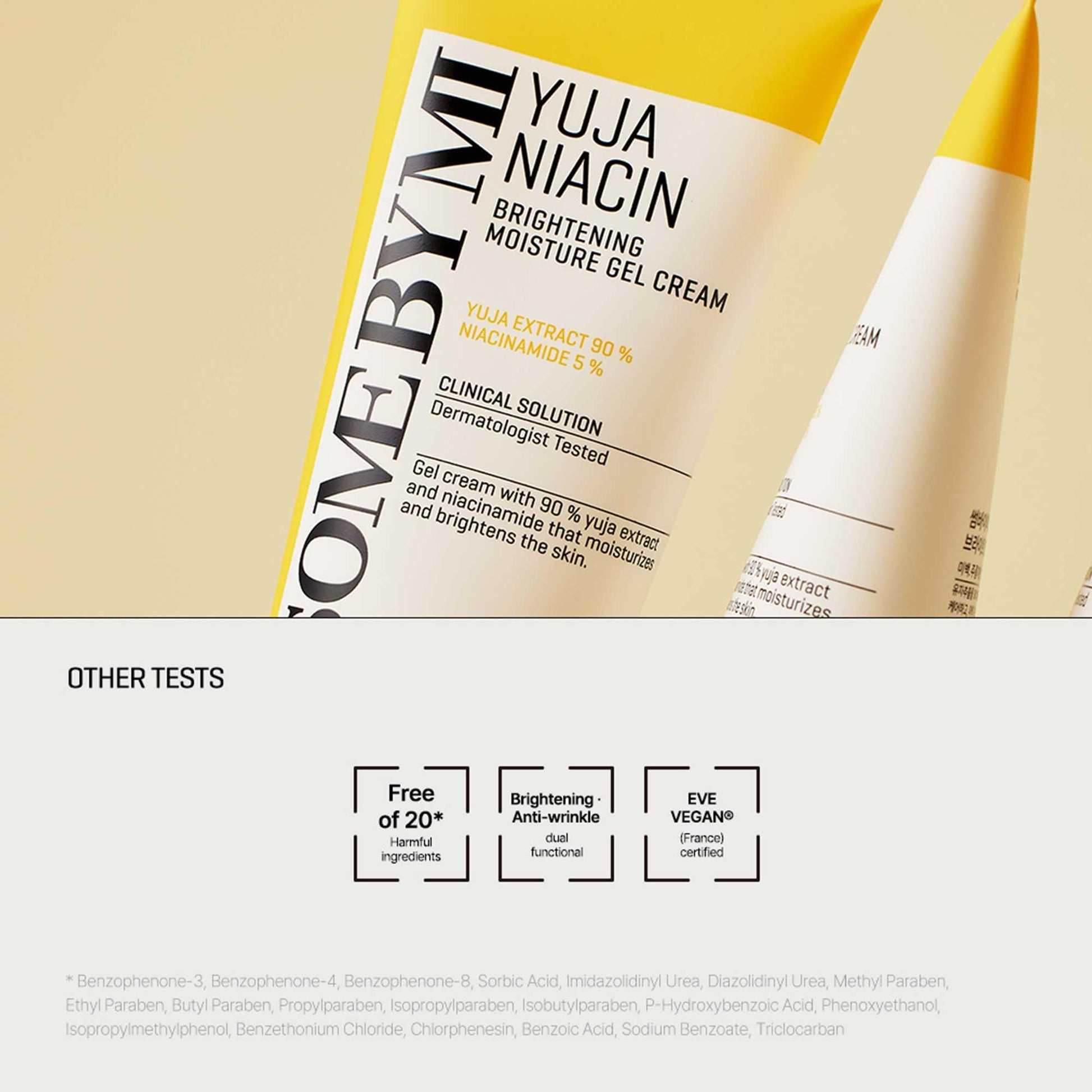 SOME BY MI Yuja Niacin Brightening Moisture Gel Cream - 3.38Oz, 100ml - Made from 10 Vitamin for