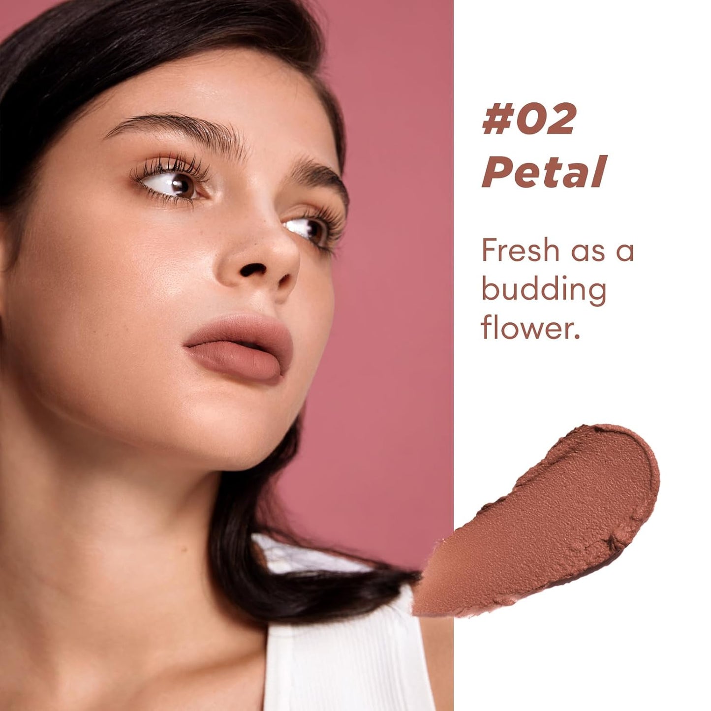 ITY Velvet Matte Finish Lip Stain-Mousse Textured Lip Clay, Conceals Lip Lines, Rich Pigment Lip Tint Lipsticks,2 Pack, 0.14 oz (4g) in Petal, Berrylicious