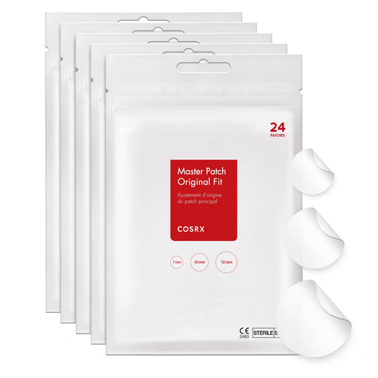 COSRX Acne Pimple Patches Absorbing Hydrocolloid Spot, 3 Size (120 Count)