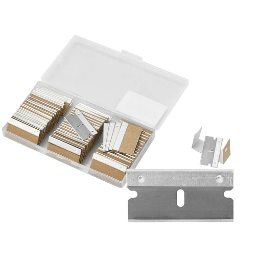 WEGAZ-100PCS Single Edge Razor Blades,Industrial Safety Razor Blades,Individually Packed, Used for