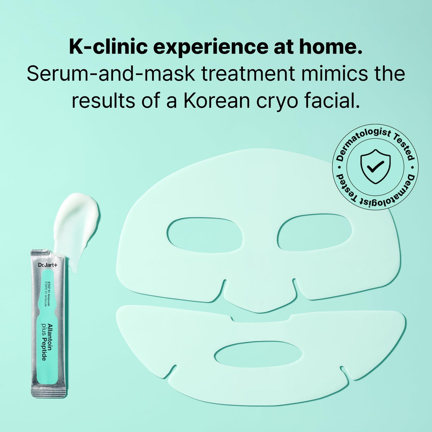Dr.Jart+ Cryo Rubber Soothing and Cooling Korean Face Mask with Allantoin and Peptides | Korean