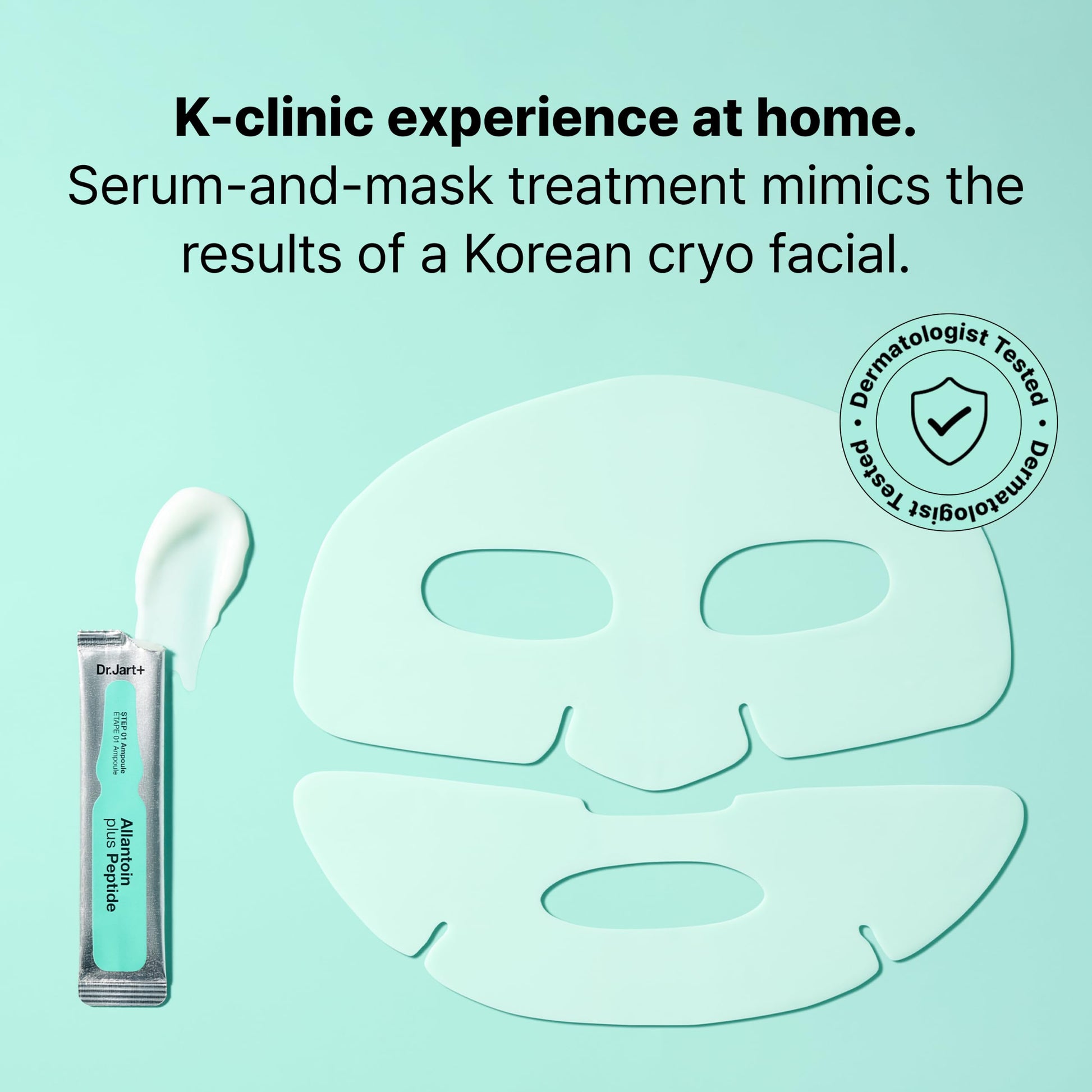 Dr.Jart+ Cryo Rubber Soothing and Cooling Korean Face Mask with Allantoin and Peptides | Korean