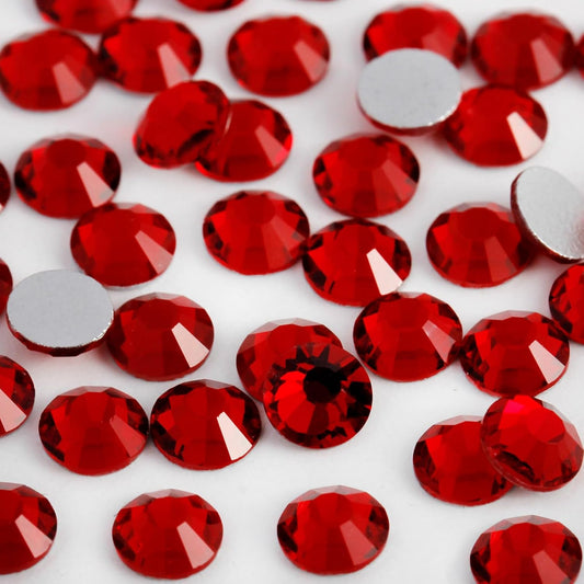 400PCS SS30 Flatback Rhinestones | 12-Facet Diamond-Cut Glass Gems for Nail Art, Clothing, DIY