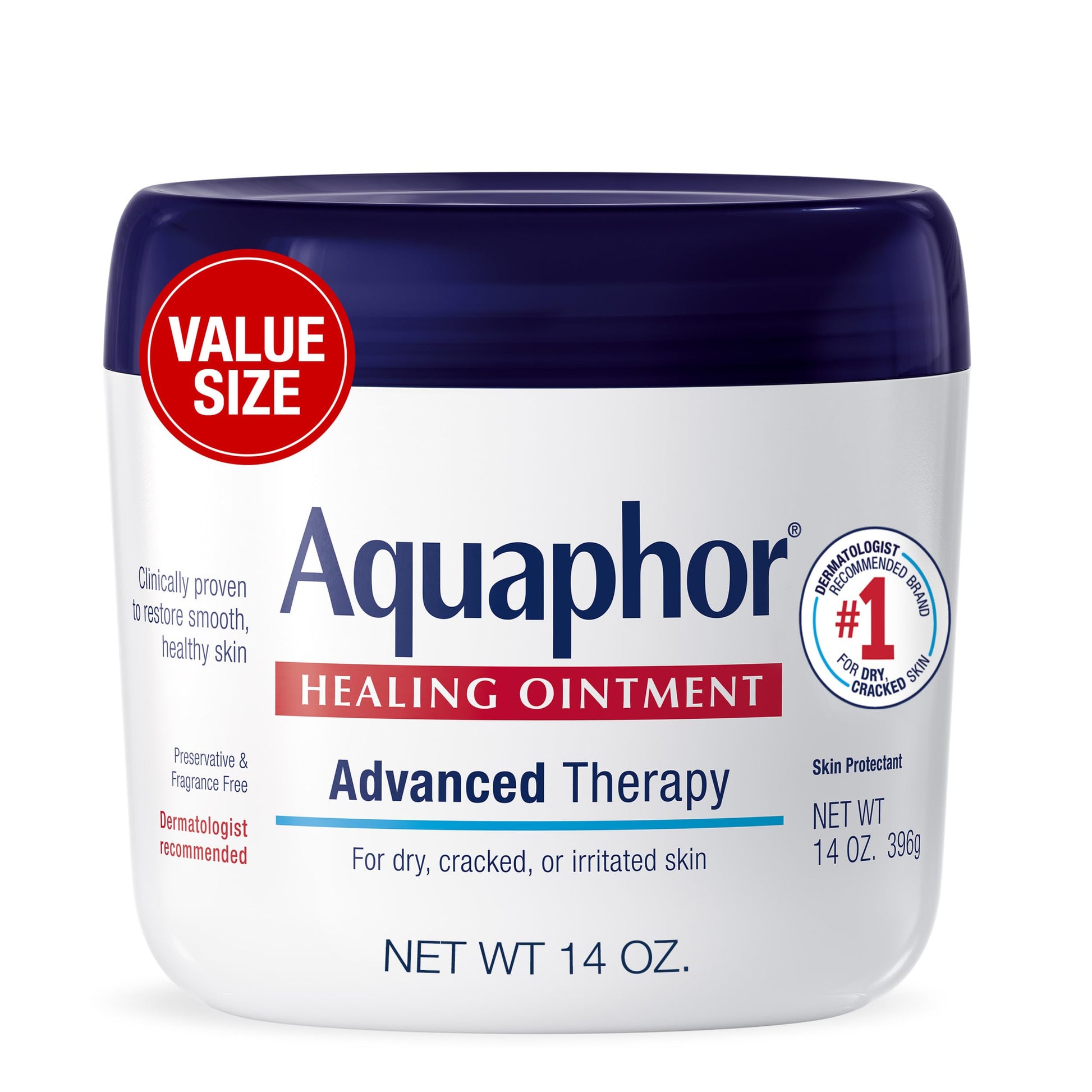 Aquaphor Advanced Therapy Healing Ointment Skin Protectant, 14 OZ