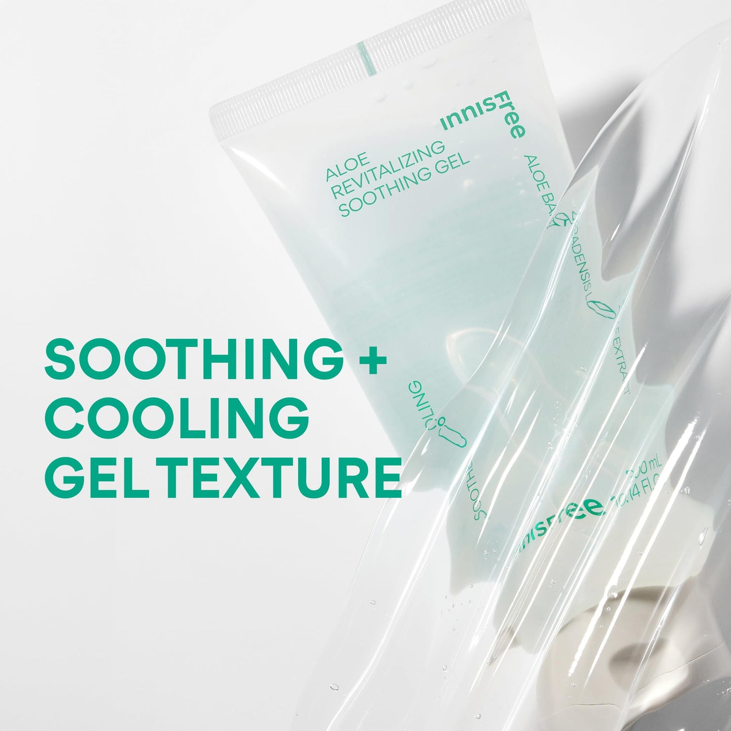 innisfree Aloe Vitalizing Soothing Gel | Hydrating Korean Face and Body Moisturizer | Soothe