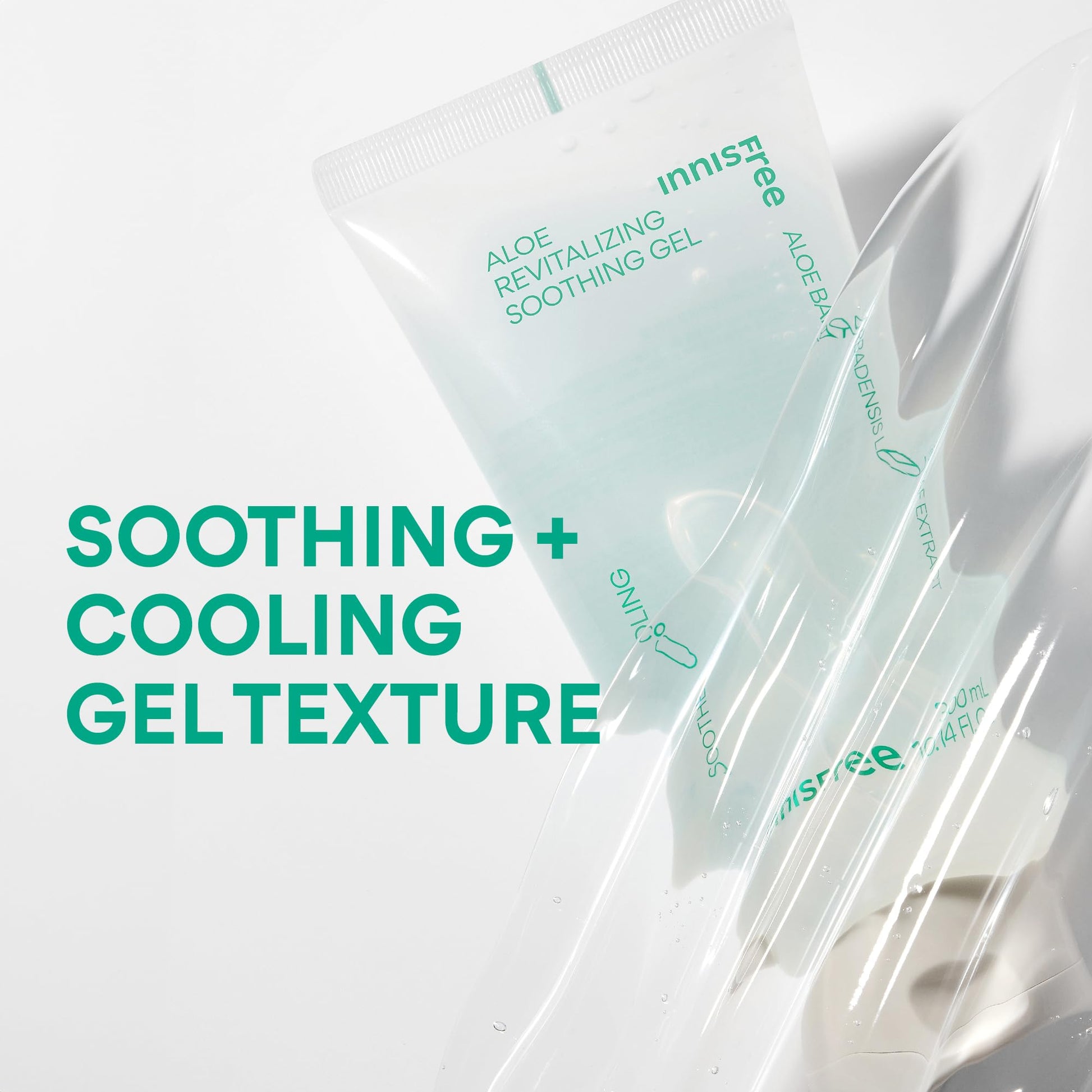 innisfree Aloe Vitalizing Soothing Gel | Hydrating Korean Face and Body Moisturizer | Soothe
