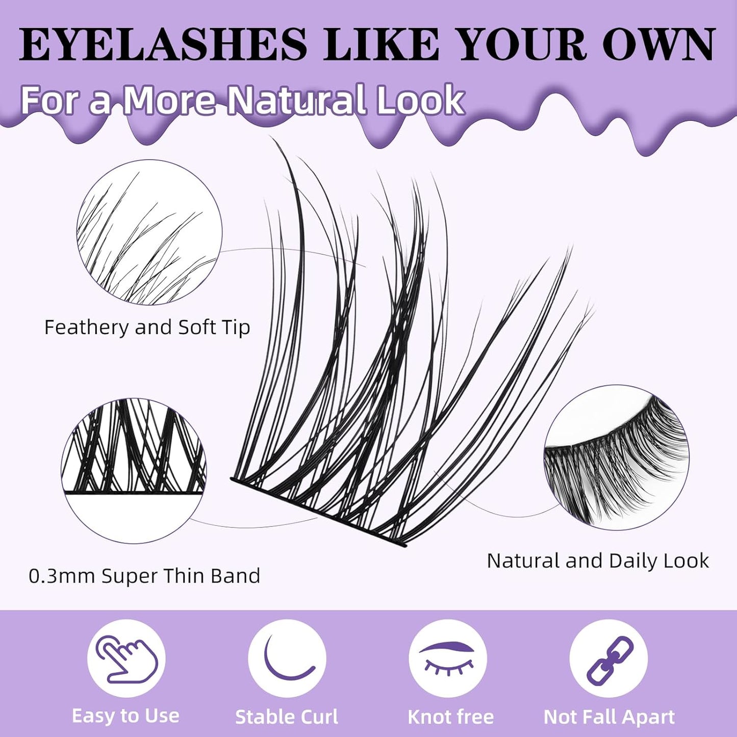 B&Qaugen Lash Clusters Kit Natural Lash Extension Kit for Beginners Z16 156 PCS Wispy Eyelash Extension Kit 8-18 Mixed Cluster Eyelash Extensions Kit D Curl Diy Lash Extension Kit at Home（kit，Z16）