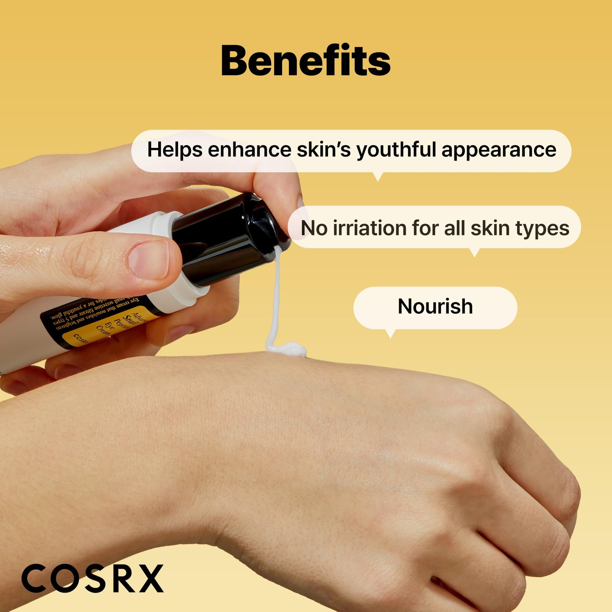 COSRX Snail Mucin Peptide Under Eye Cream for Anti-aging, 0.84 oz