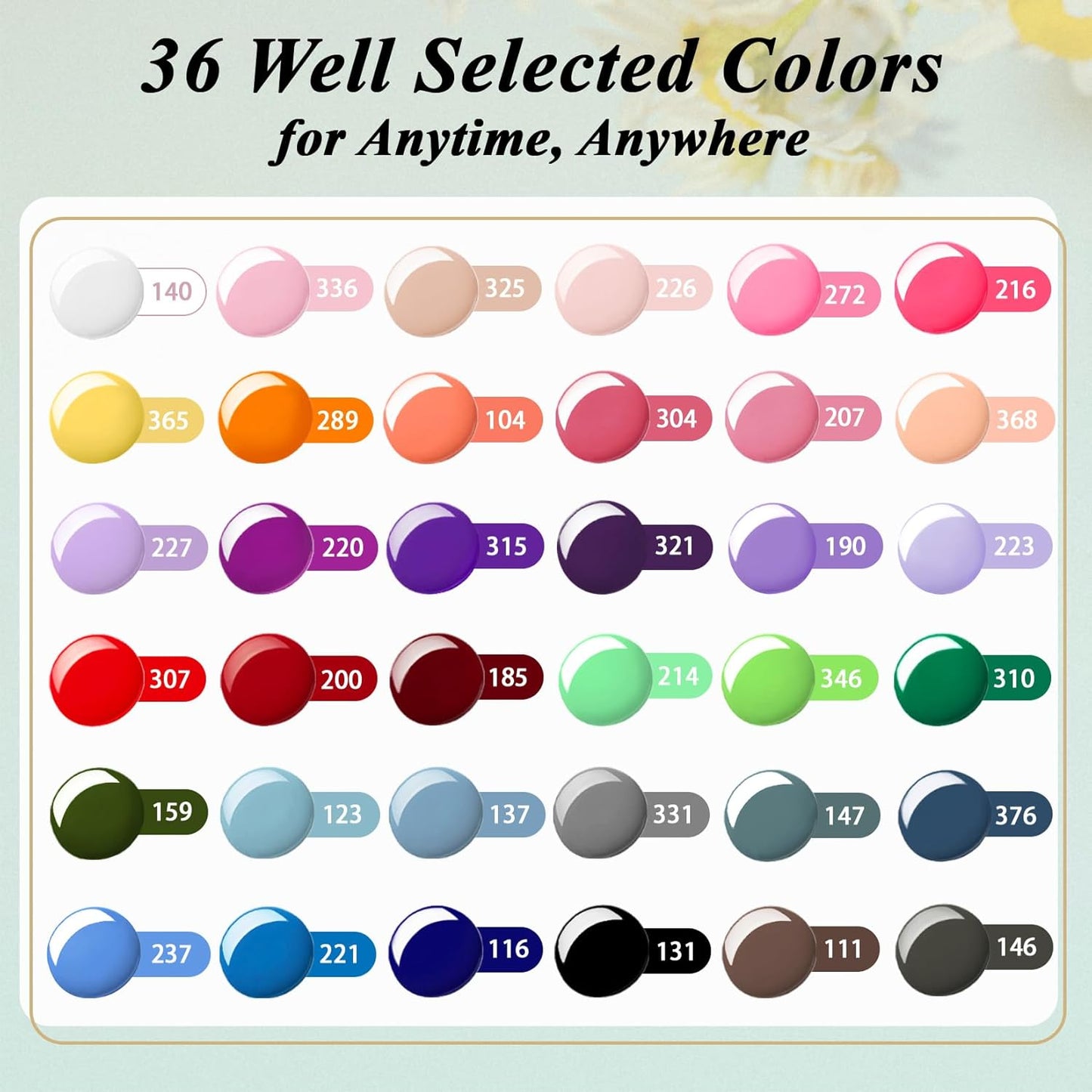 PHOENIXY Gel Nail Polish Kit with U V Light 48W, 56 Pcs 108 Effects Gel Nail Polish Set Base Glitter Top Coat Manicure Tools Gifts for Women