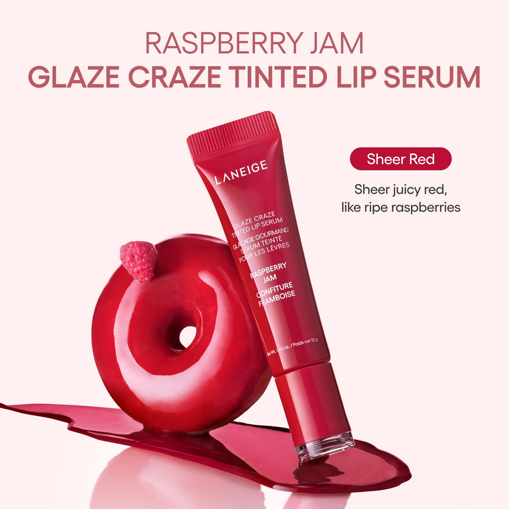 LANEIGE Glaze Craze Tinted Lip Serum: Hydrating, Lip Barrier-Boosting, Softening Lip Serum